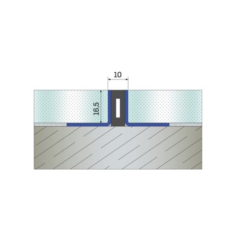 DP08-16 Stainless Steel Thermal Expansion Joint Profile - 3 meters