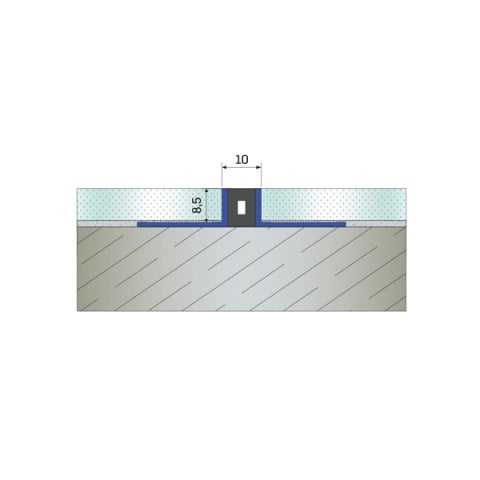 DP01-08 ALÜMİNYUM ISIL GENLEŞME DERZ PROFİLİ - 3 mt