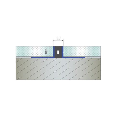 DP01-10 ALÜMİNYUM ISIL GENLEŞME DERZ PROFİLİ - 3 mt