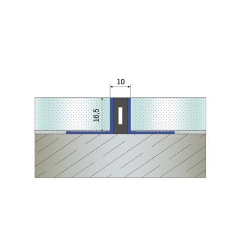 DP01-16 ALÜMİNYUM ISIL GENLEŞME DERZ PROFİLİ - 3 mt
