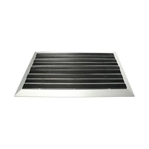 KAUÇUK ÜST YÜZEYLİ ALÜMİNYUM SİYAH PASPAS KK06