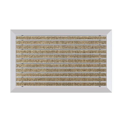 ALUMINUM CAMEL HAIR COLOR DOORMAT WITH CARPET SURFACE HH01