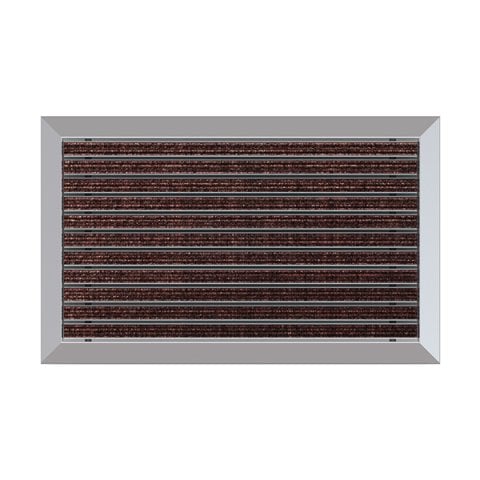 ALUMINUM BROWN MAT WITH CARPET SURFACE HH01