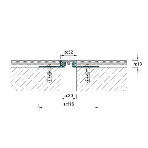 AR100-030 Zemin Dilatasyon Profili - 3 mt