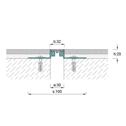 AR100-031 Zemin Dilatasyon Profili - 3 mt