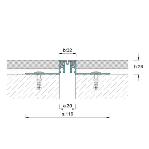 AR101-030 Zemin Dilatasyon Profili - 3 mt