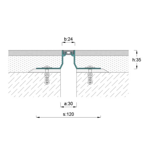 AR120-030 Zemin Dilatasyon Profili - 3 mt