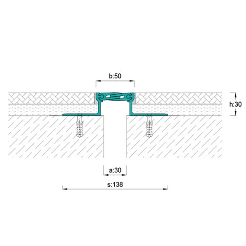 AR821-030 Zemin Dilatasyon Profili - 4 mt