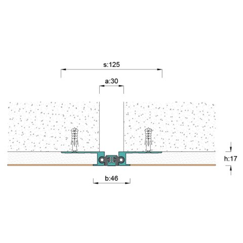 AR208-030 Duvar Tavan Dilatasyon Profili - 3 mt