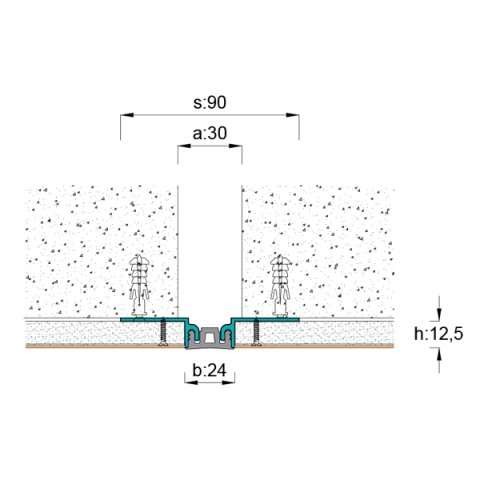 AR220-030 Duvar Tavan Dilatasyon Profili - 3 mt