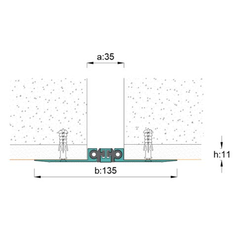 AR258-030 Duvar Tavan Dilatasyon Profili - 3 mt