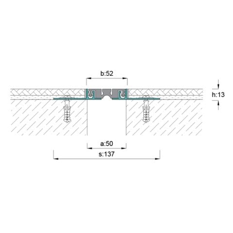 AR105-050 Zemin Dilatasyon Profili - 3 mt