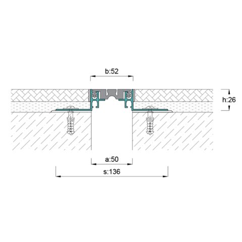 AR106-050 Zemin Dilatasyon Profili - 3 mt