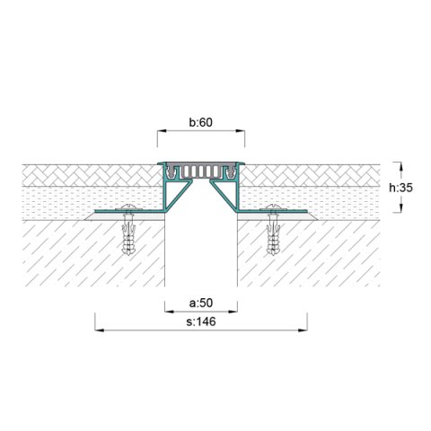 AR107-052 Zemin Dilatasyon Profili - 3 mt