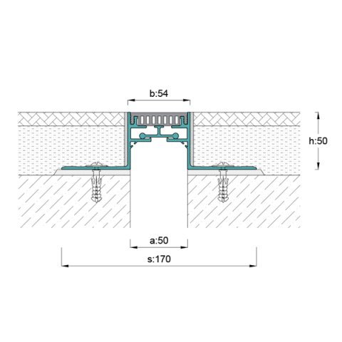 AR109-050 Zemin Dilatasyon Profili - 3 mt