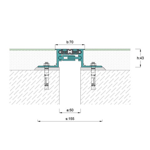 AR301-050 Zemin Dilatasyon Profili - 3 mt