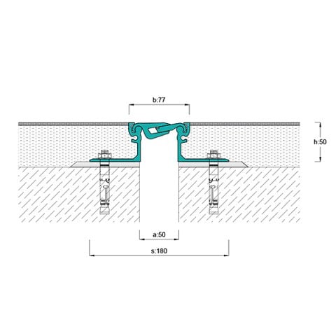 AR703-050 Zemin Dilatasyon Profili - 4 mt