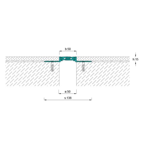 AR820-050 Zemin Dilatasyon Profili - 4 mt