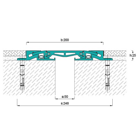 AR841-050 Zemin Dilatasyon Profili - 3 mt