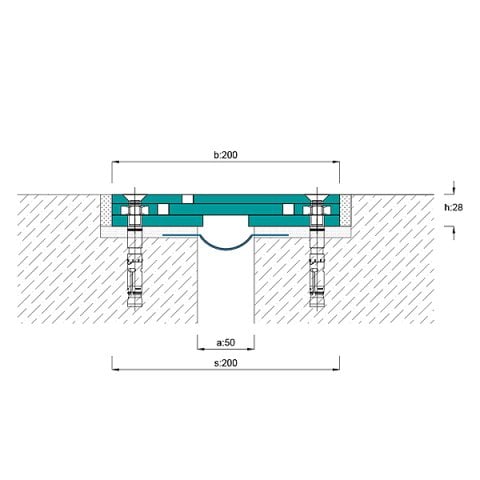 AR901-050 Zemin Dilatasyon Profili - 2 mt