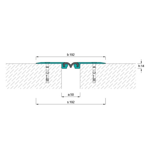 AR753-050 Zemin Dilatasyon Profili - 4 mt