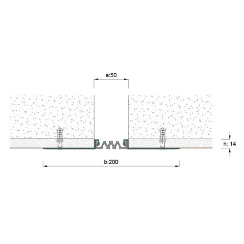 AR255-050 Duvar Tavan Dilatasyon Profili - 3 mt