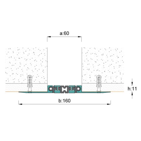 AR259-050 Duvar Tavan Dilatasyon Profili - 3 mt