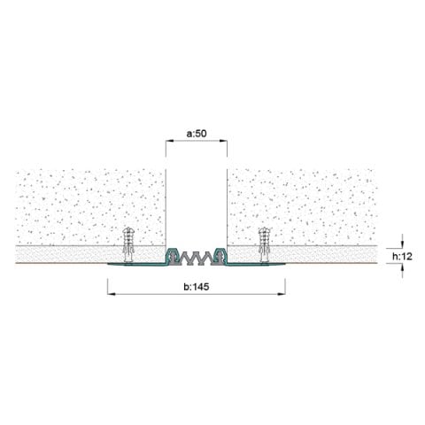 AR261-050 Duvar Tavan Dilatasyon Profili - 3 mt
