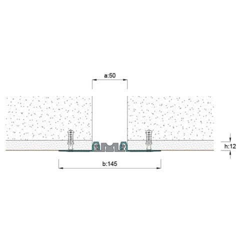 AR262-051 Duvar Tavan Dilatasyon Profili - 3 mt