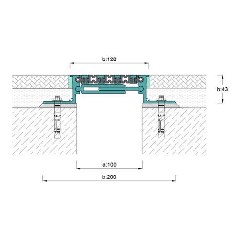 AR303-100 Zemin Dilatasyon Profili - 3 mt