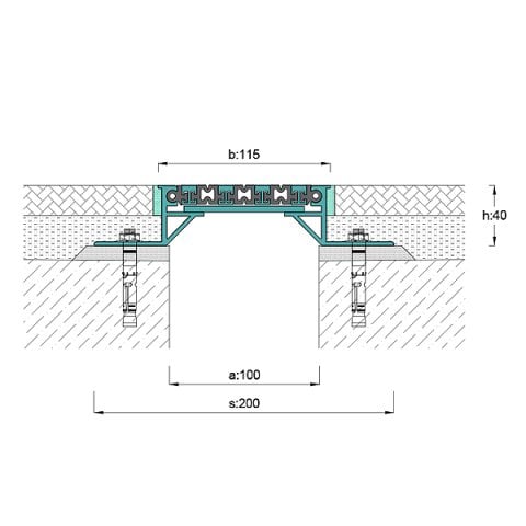 AR304-100 Zemin Dilatasyon Profili - 3 mt