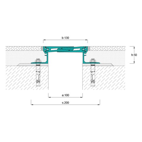 AR823-101 Zemin Dilatasyon Profili - 4 mt