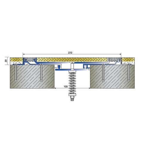 AR801-100 Zemin Dilatasyon Profili - 3 mt