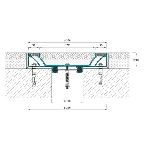 AR802-100 Zemin Dilatasyon Profili - 3 mt