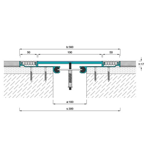 AR803-100 Zemin Dilatasyon Profili - 3 mt