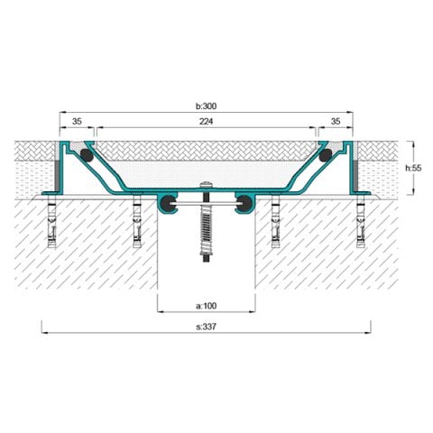 AR806-100 Zemin Dilatasyon Profili - 3 mt