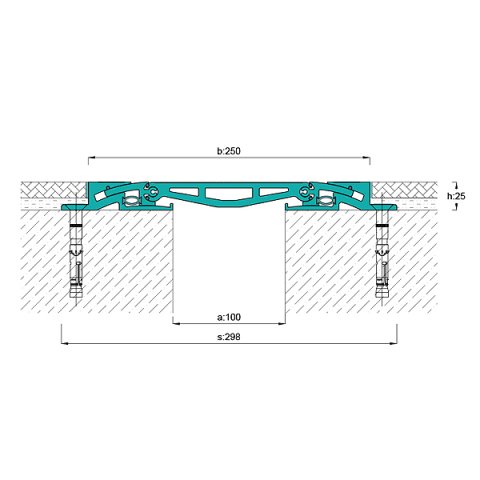 AR841-100 Zemin Dilatasyon Profili - 3 mt