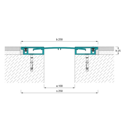 AR851-100 Zemin Dilatasyon Profili - 3 mt