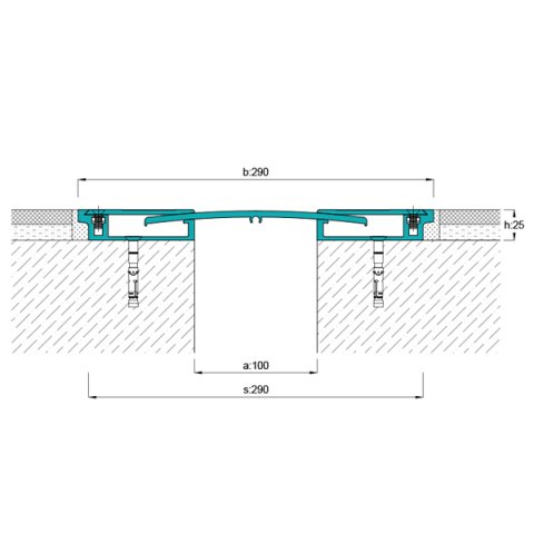 AR851-101 Zemin Dilatasyon Profili - 3 mt