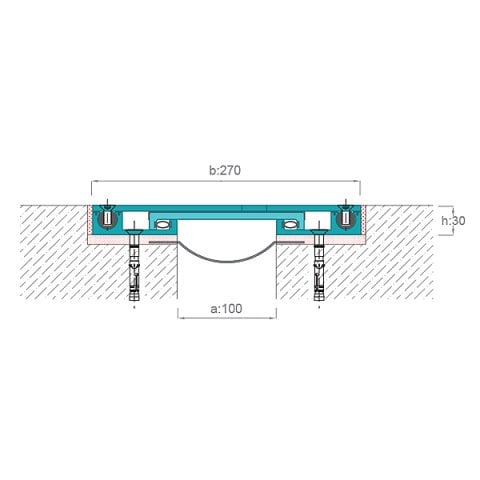 AR902-100 Zemin Dilatasyon Profili - 2 mt