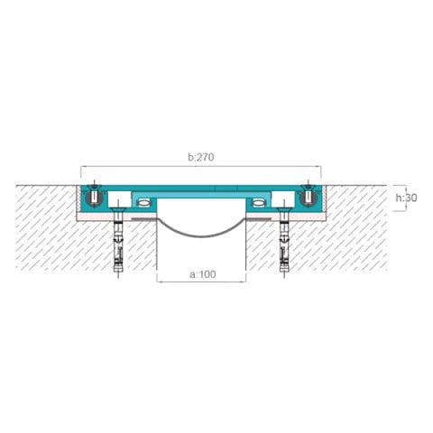 AR902-101 Zemin Dilatasyon Profili - 2 mt