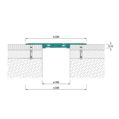 AR883-100 Zemin Dilatasyon Profili - 4 mt