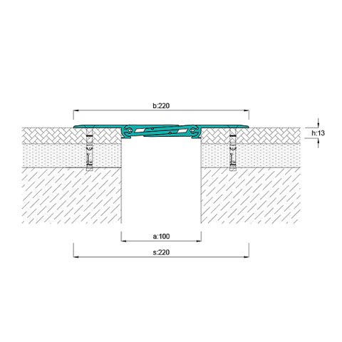 AR883-100 Zemin Dilatasyon Profili - 4 mt