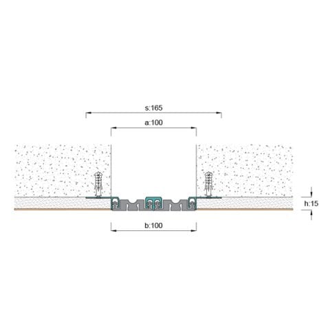 AR202-101 Duvar Tavan Dilatasyon Profili - 3 mt
