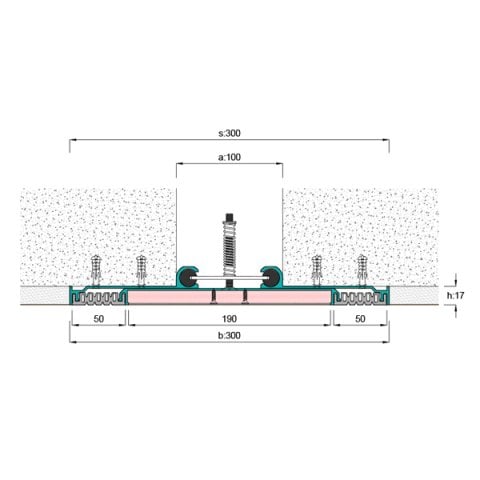 AR233-100 Duvar Tavan Dilatasyon Profili - 3 mt