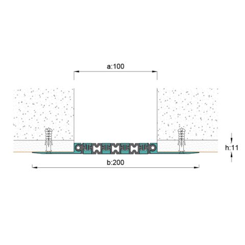 AR259-100 Duvar Tavan Dilatasyon Profili - 3 mt
