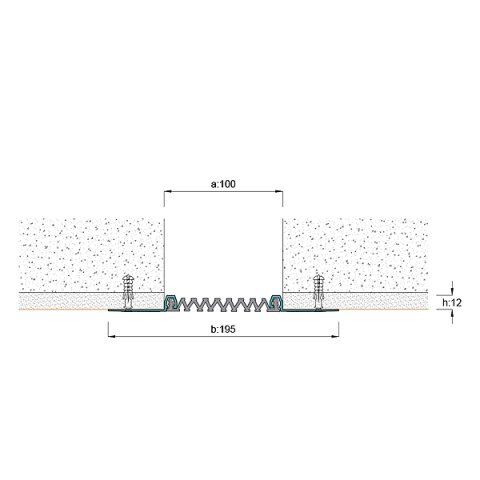 AR262-100 Duvar Tavan Dilatasyon Profili - 3 mt