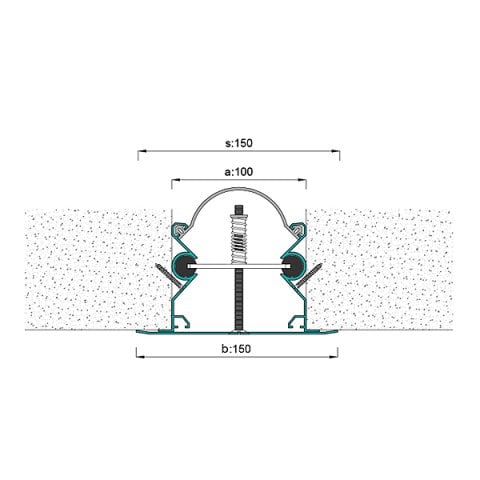 AR286-100 Duvar Tavan Dilatasyon Profili - 3 mt