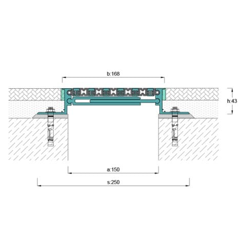 AR303-150 Zemin Dilatasyon Profili - 3 mt