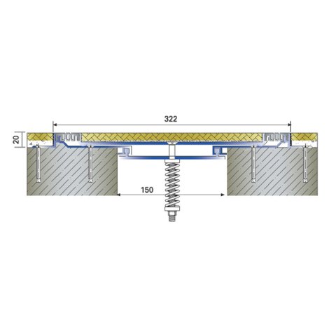 AR801-150 Zemin Dilatasyon Profili - 3 mt